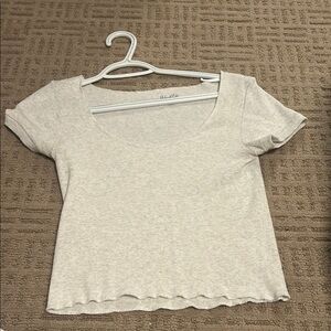Pacsun Women's Cream Ribbed Top